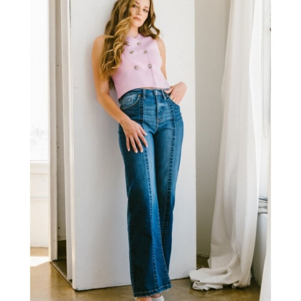 49222 Wide Leg Outseam Jeans - Picture 5 of 6